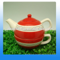 Pote de té de cerámica de diseño de moda con taza para la venta al por mayor
